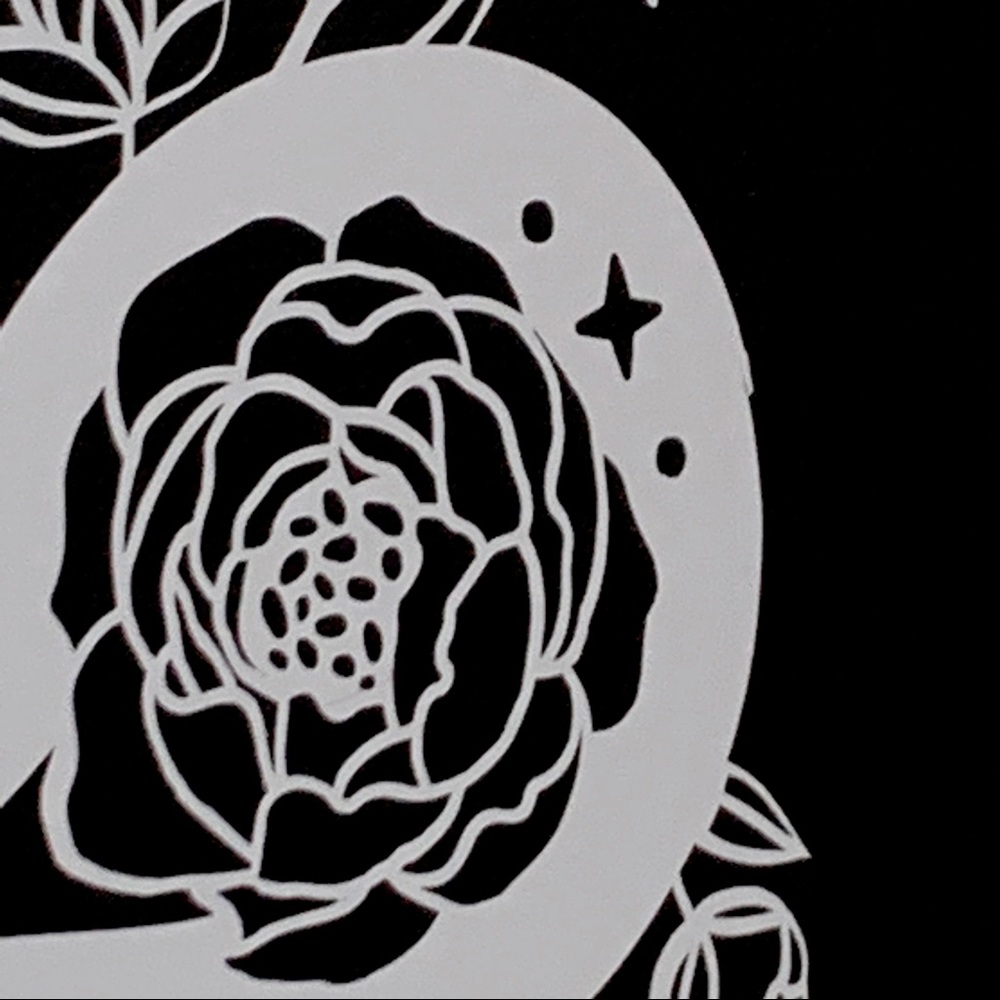 Handmade Gothic Snake & Roses Canvas - Picture 6 of 8